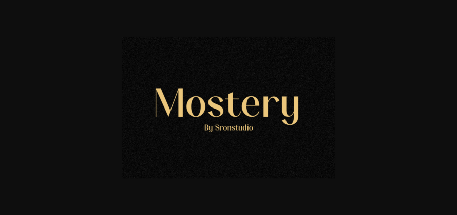 Mostery Font Poster 3