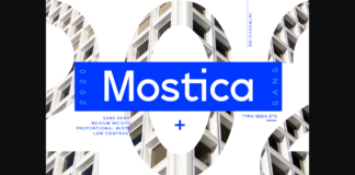 Mostica Font Poster 1