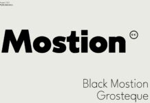Mostion Font Poster 1