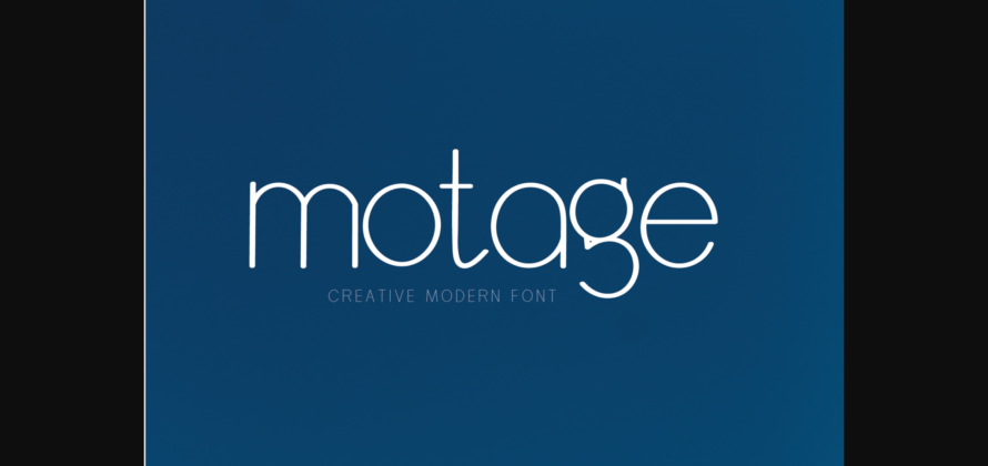 Motage Font Poster 3