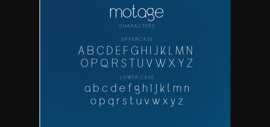 Motage Font Poster 7