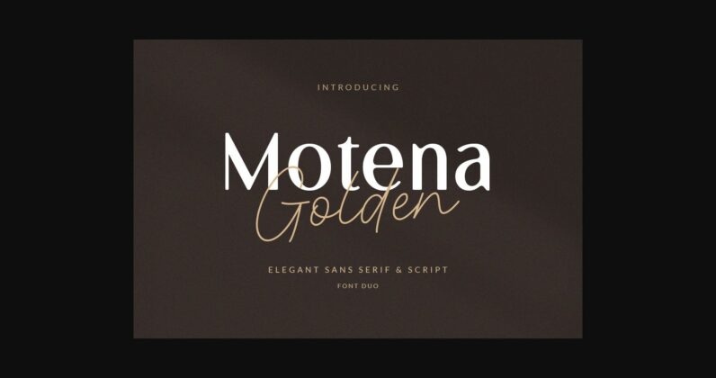 Motena Golden Font Poster 3