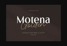 Motena Golden Font Poster 1