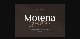 Motena Golden Font Poster 1