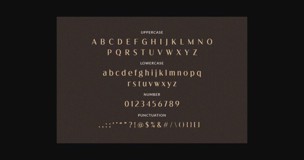 Motena Golden Font Poster 8