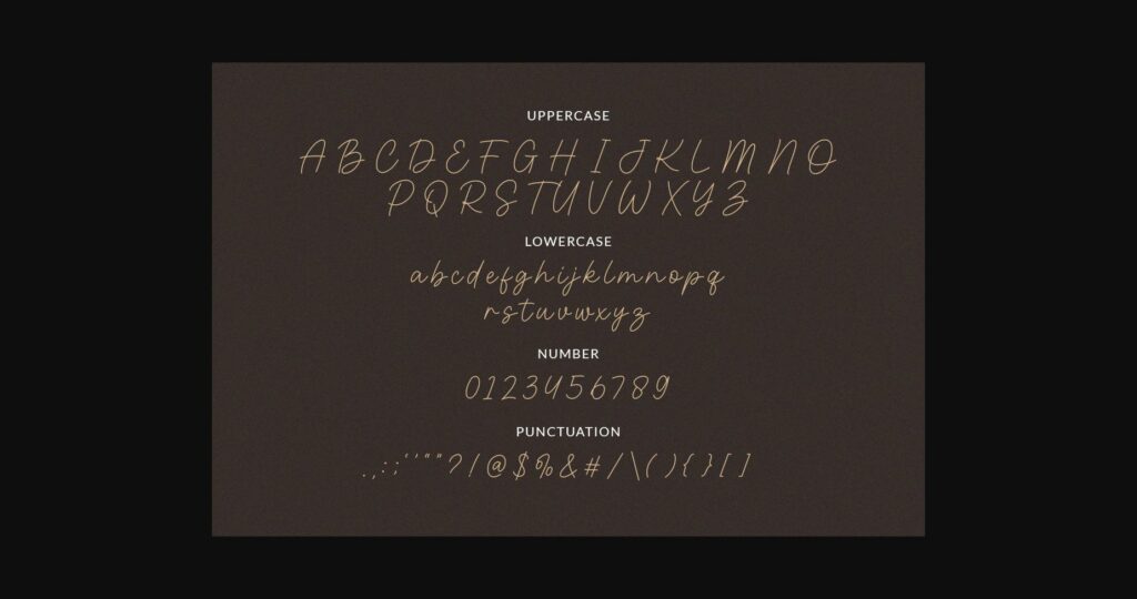 Motena Golden Font Poster 10