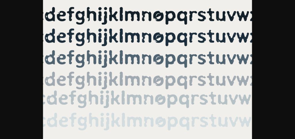 Moth Munched Font Poster 6