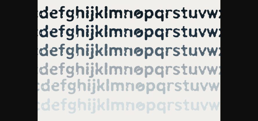 Moth Munched Font Poster 6