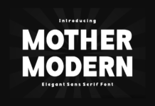 Mother Modern Font Poster 1