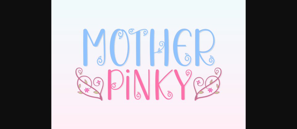 Mother Pinky Font Poster 3