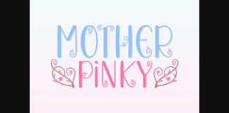Mother Pinky Font Poster 1