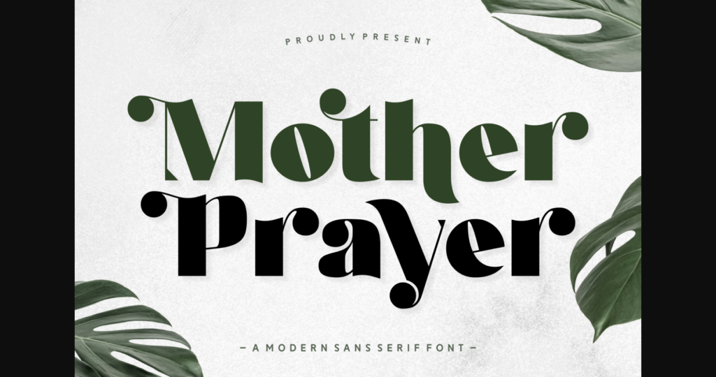 Mother Prayer Font Poster 1