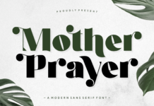 Mother Prayer Font Mother Prayer Font Poster 1