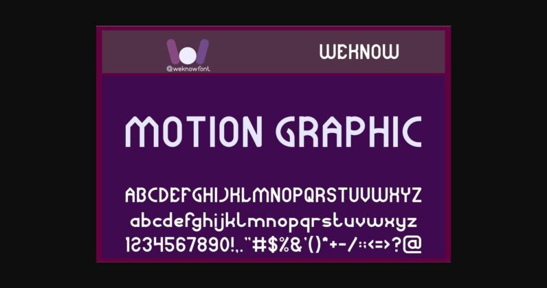 Motion Graphic Font Poster 3