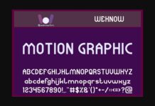 Motion Graphic Font Poster 1