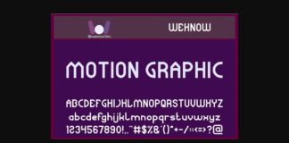 Motion Graphic Font Poster 1