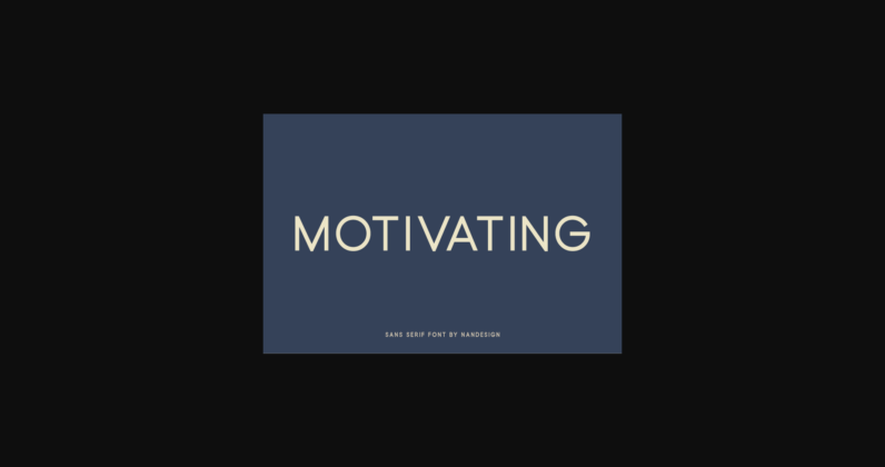 Motivating Font Poster 3