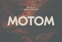 Motom Font Poster 1