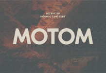 Motom Font Motom Font Poster 1