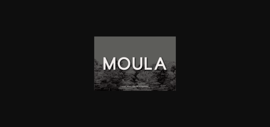 Moula Font Poster 3