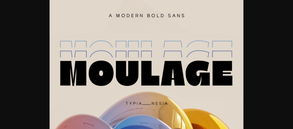 Moulage Font Poster 3