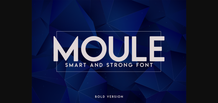 Moule Bold Font Poster 3