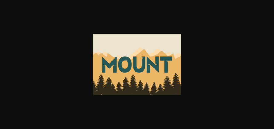 Mount Font Poster 3
