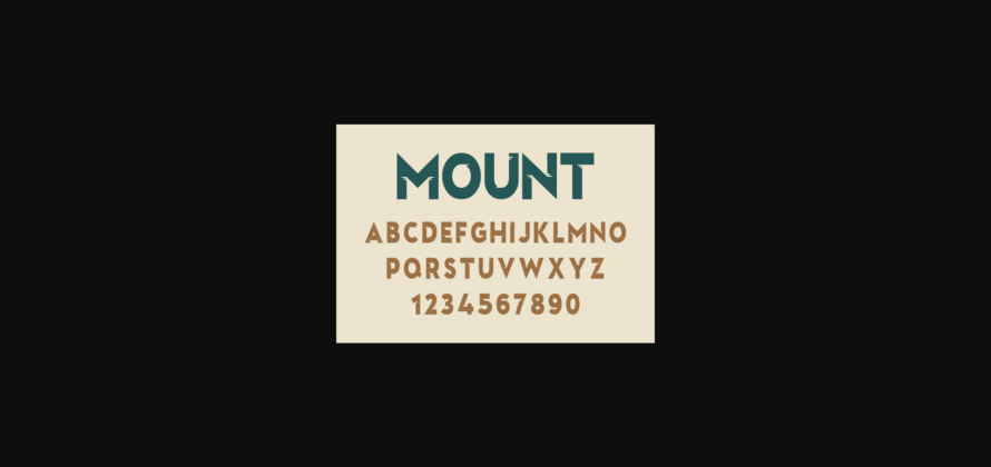 Mount Font Poster 4