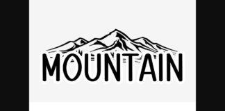 Mountain Font Poster 1