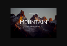 Mountain Font Poster 1