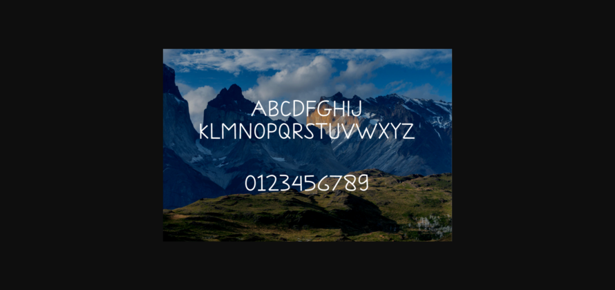 Mountain Font Poster 4