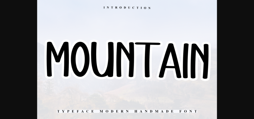 Mountain Font Poster 1