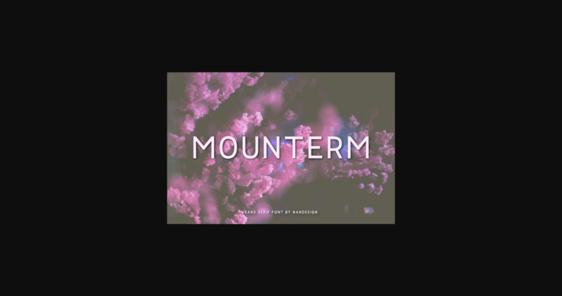 Mounterm Font Poster 3