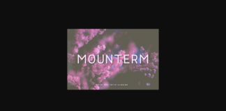 Mounterm Font Poster 1