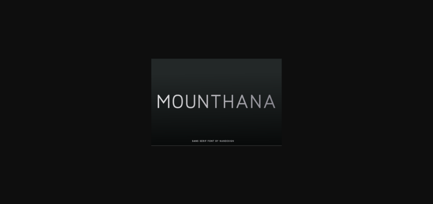 Mounthana Font Poster 3