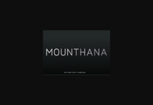 Mounthana Font Poster 1