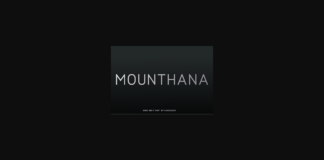 Mounthana Font Poster 1