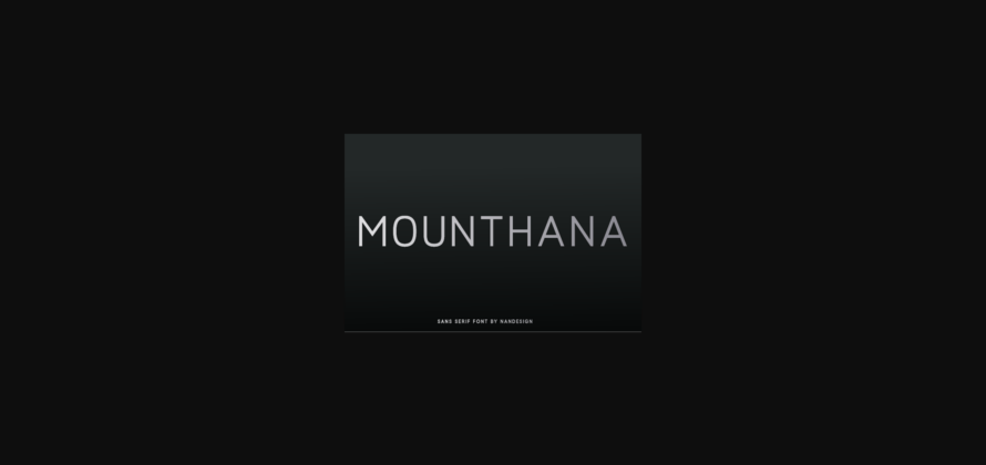 Mounthana Font Poster 1