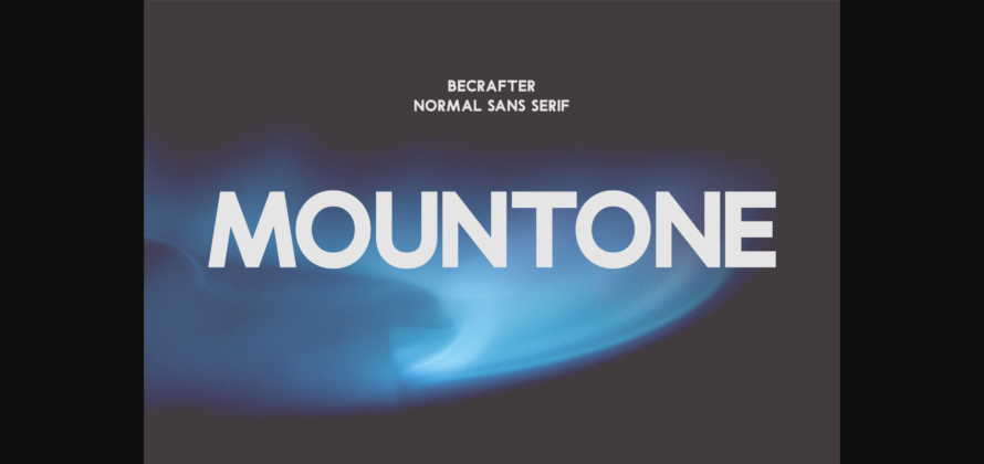 Mountone Font Poster 3