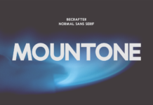 Mountone Font Poster 1