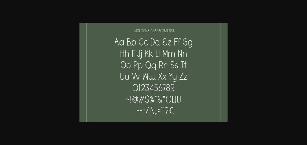 Mourena Font Poster 11
