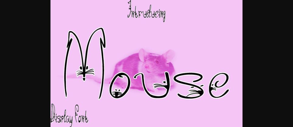 Mouse Font Poster 3