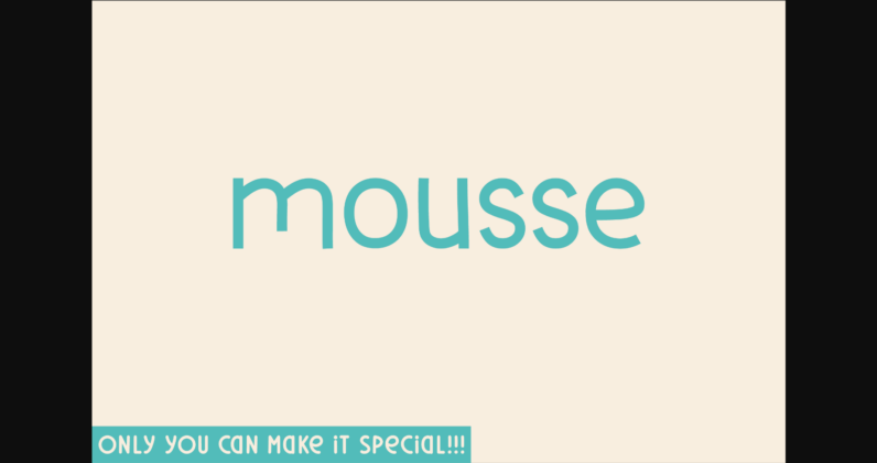 Mousse Font Poster 3