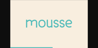 Mousse Font Poster 1