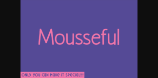 Mousseful Font Poster 1