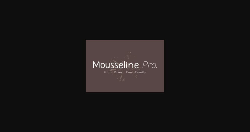 Mousseline Pro Font Poster 3