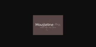 Mousseline Pro Font Poster 1