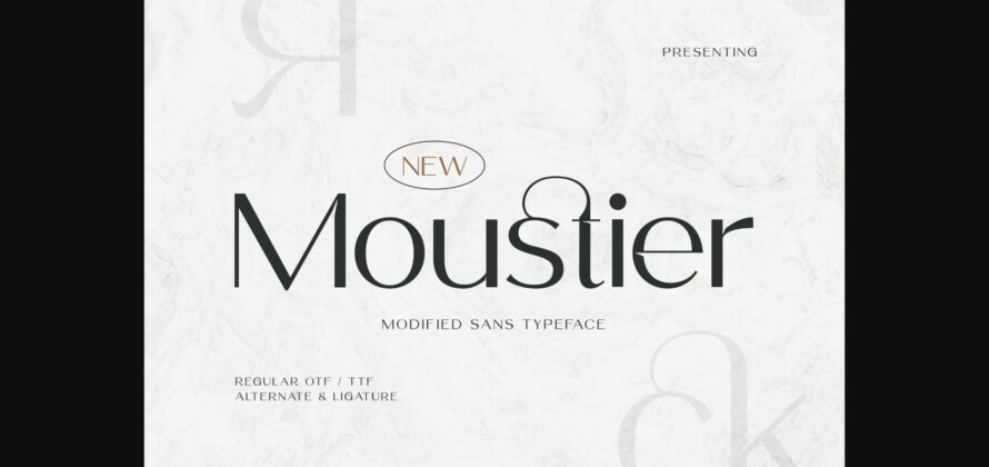 Moustier Font Poster 3