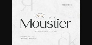 Moustier Font Poster 1