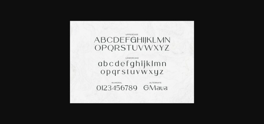 Moustier Font Poster 4